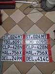 Niemieckie tablice ×5 par
