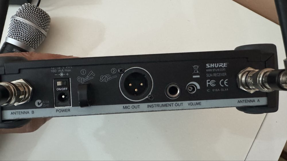 Microfone Shure SM86 com SLX4