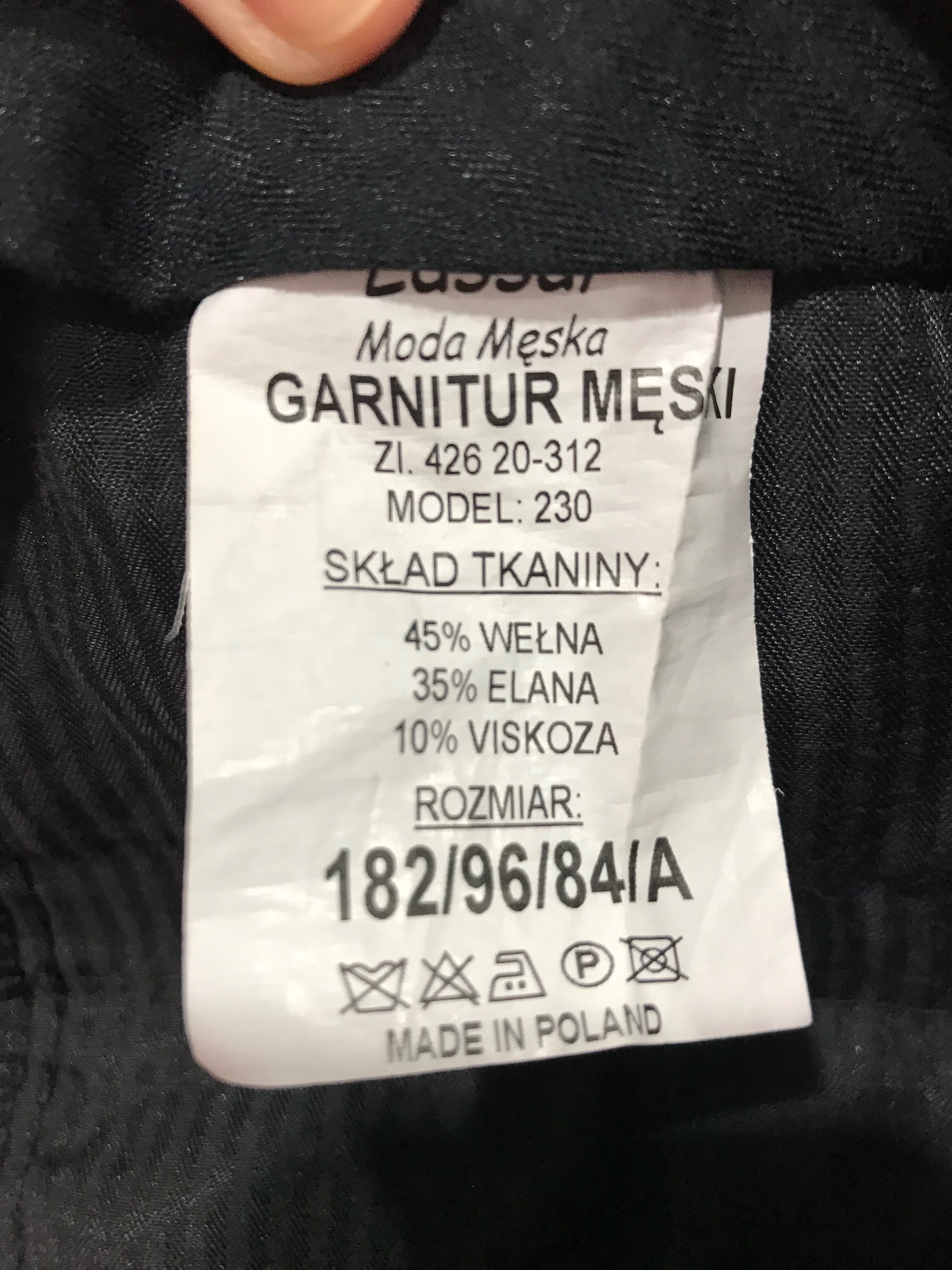 Garnitur meski klasyczny marynarka lassar granat welna