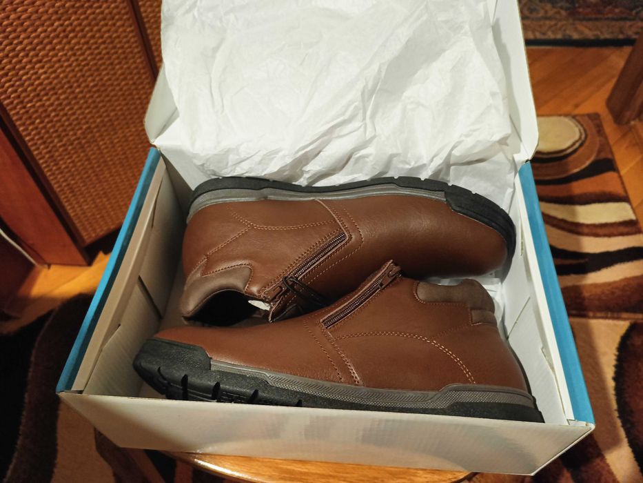 Buty męskie skórzane Cleve zimowe