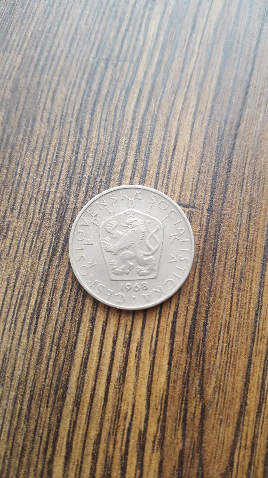 Moneta 5 koron 1968 rok Czechosłowacja