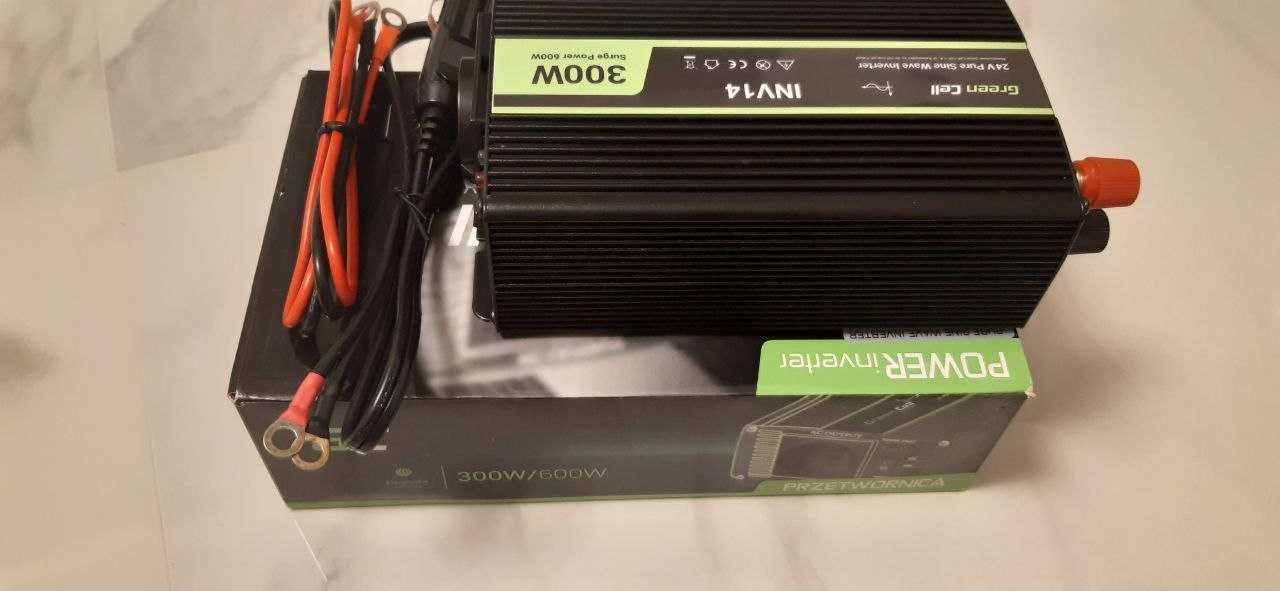 Інвертор, Green Cell 24V на 230V 300W/600W. Ціна 3950грн. Чистий Синус