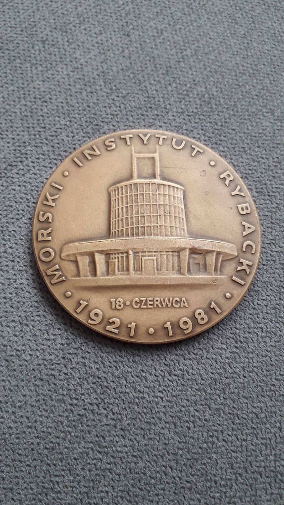 Medal pamiątkowy Instytut Rybołustwa Morskiego Gdynia
