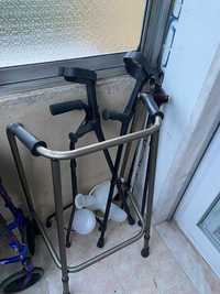 Bengalas, Andarilho, Cadeira de rodas