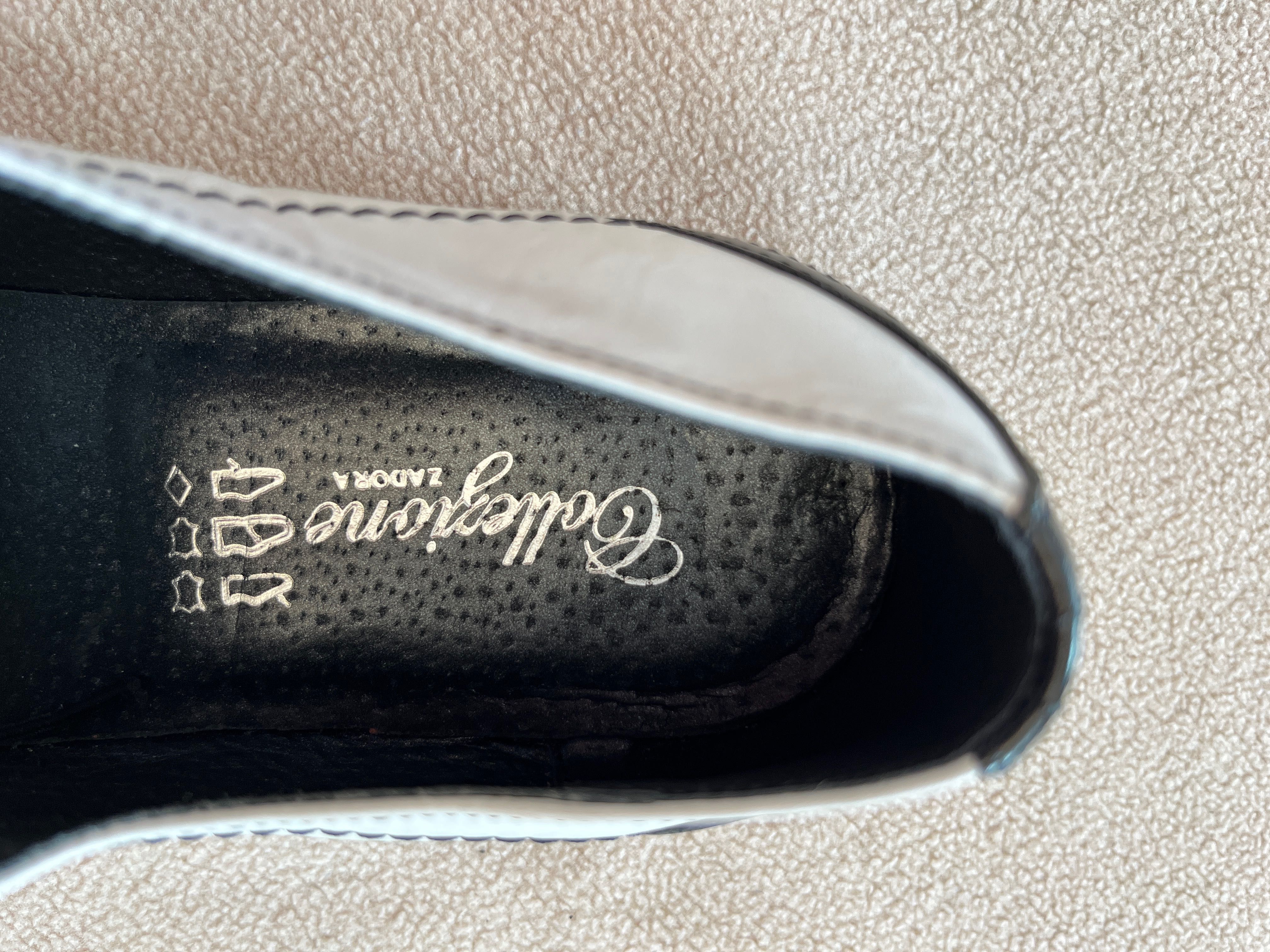 Męski skórzane buty Al Capone brogsy ROZM.43