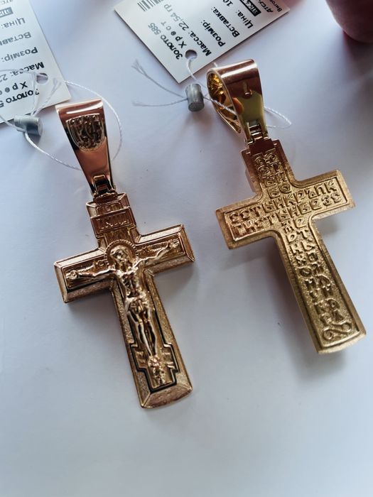 Золотой крест 585 проба