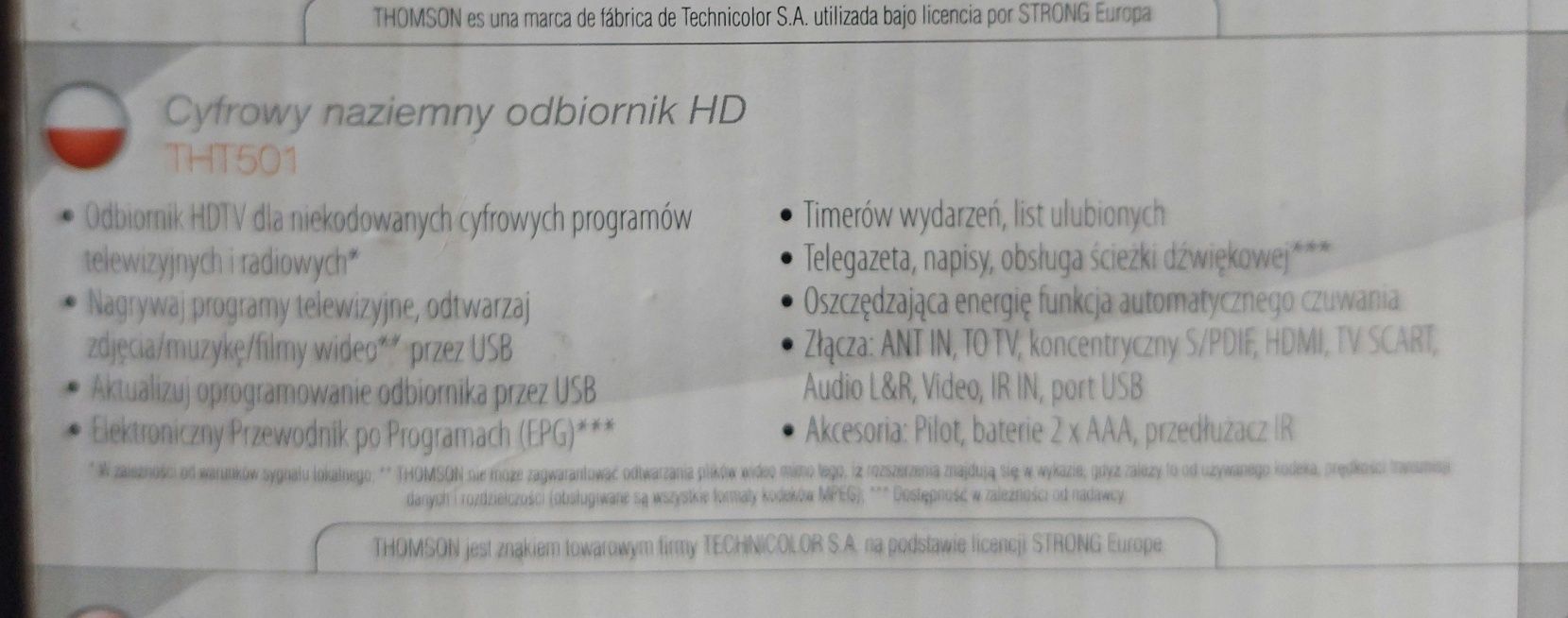 Dekoder dvb-t Thomson