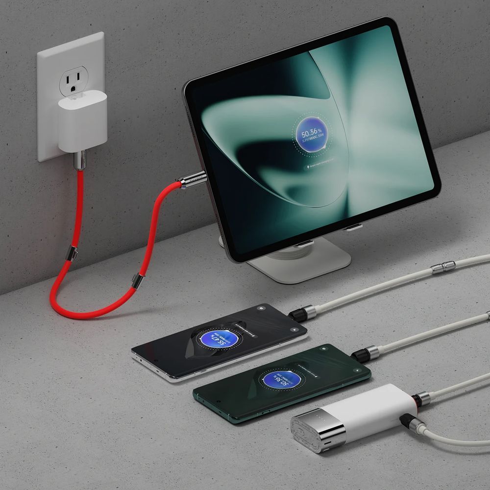 Sharge X OnePlus Pouch 3in1 Powerbank 10000 Fast Charging 55W GAN