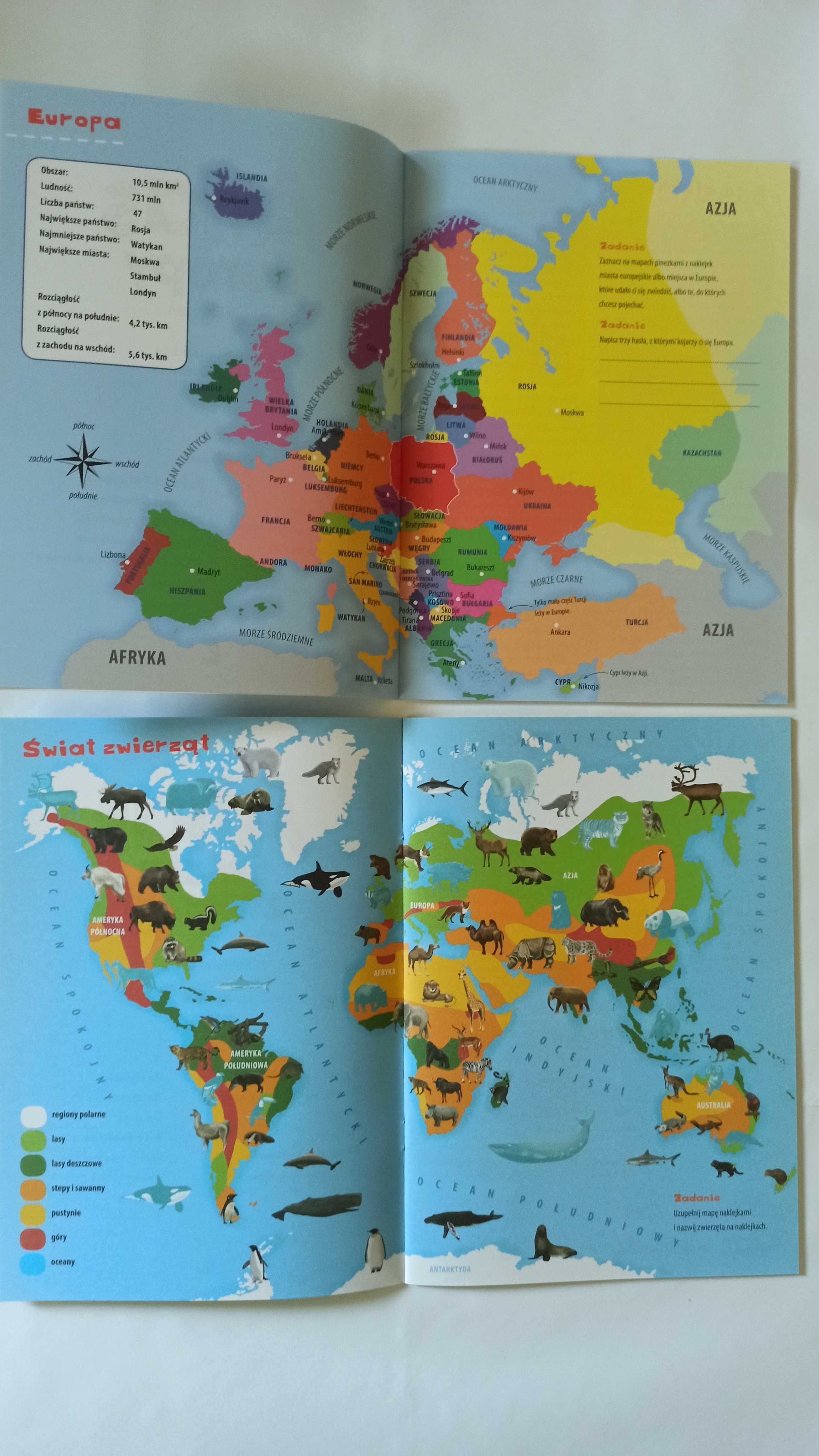 Atlas Europy i Atlas zwierząt świata! - Nowe książeczki  dla dzieci
