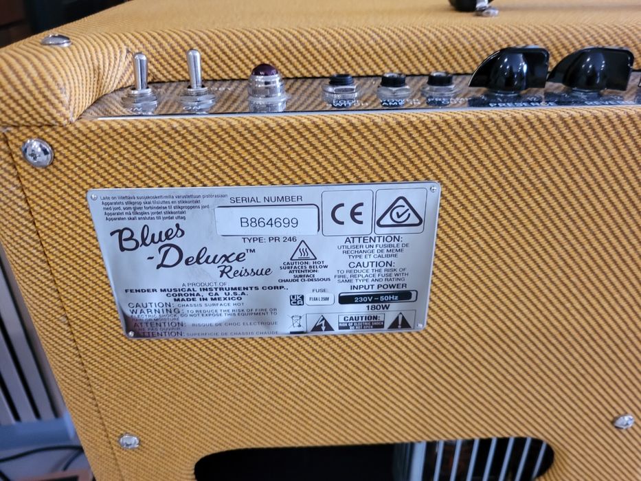 Wzmacniacz Fender blues Deluxe Reissue