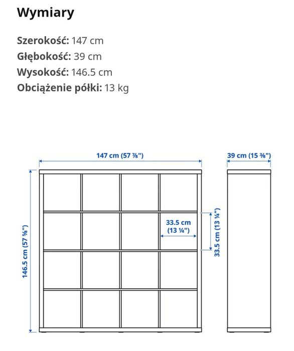 Regał Kallax biały