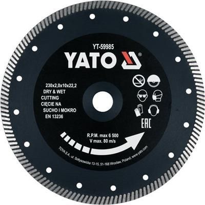 Tarcza diamentowa turbo 230mm do gresu ceramiki
