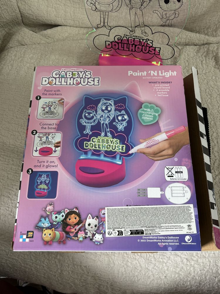 Luz Noturna Pintura Gabby’s Dollhouse Nova