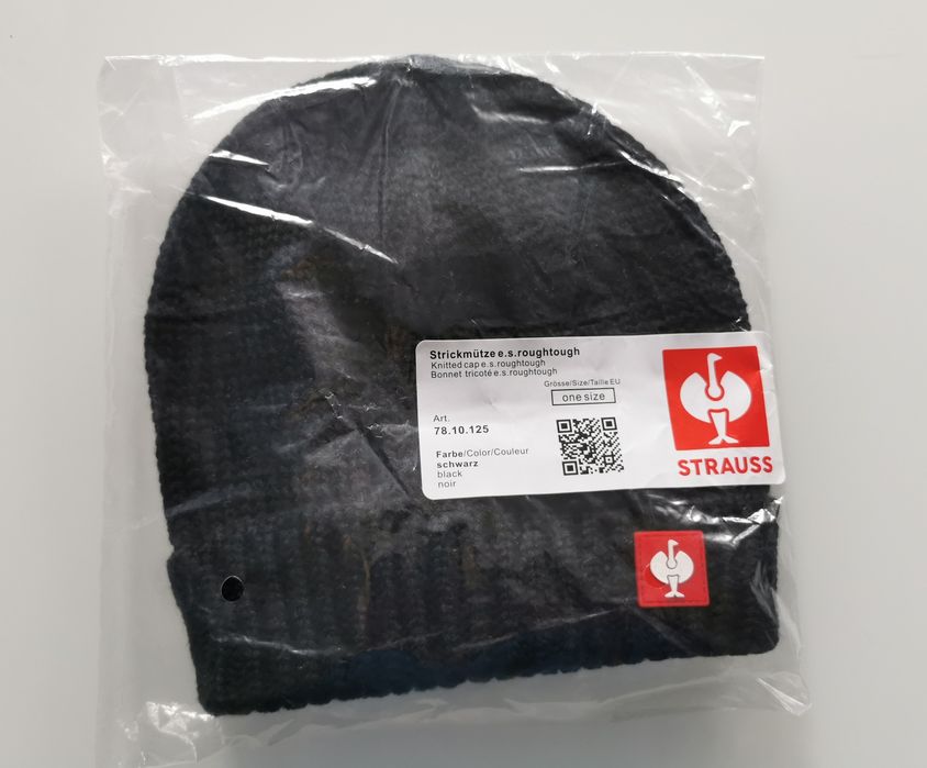 Czapka zimowa Engelbert Strauss, one size, czarna, nowa