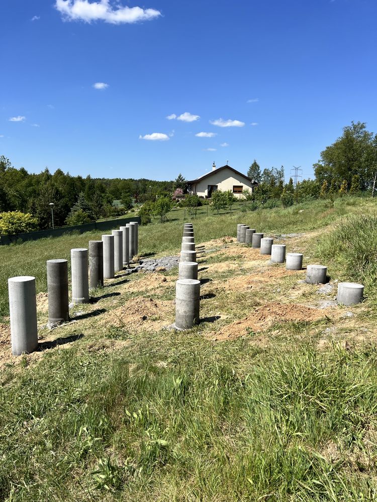 Fundament na palach  /słupach /punktowy / stopy fundamentowe