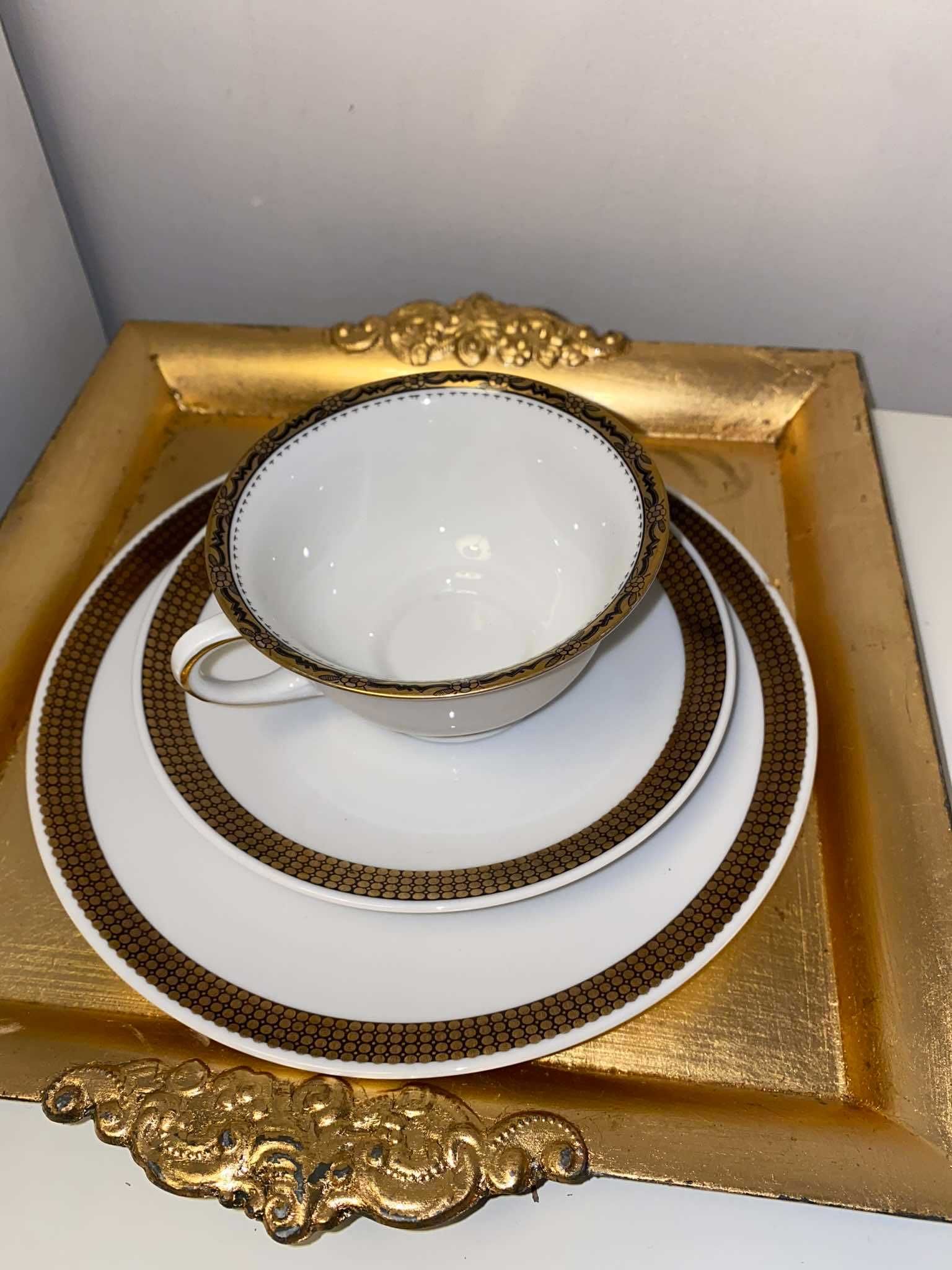 trio śniadaniowe porcelana bavaria selb regina heinrich&co h&c
