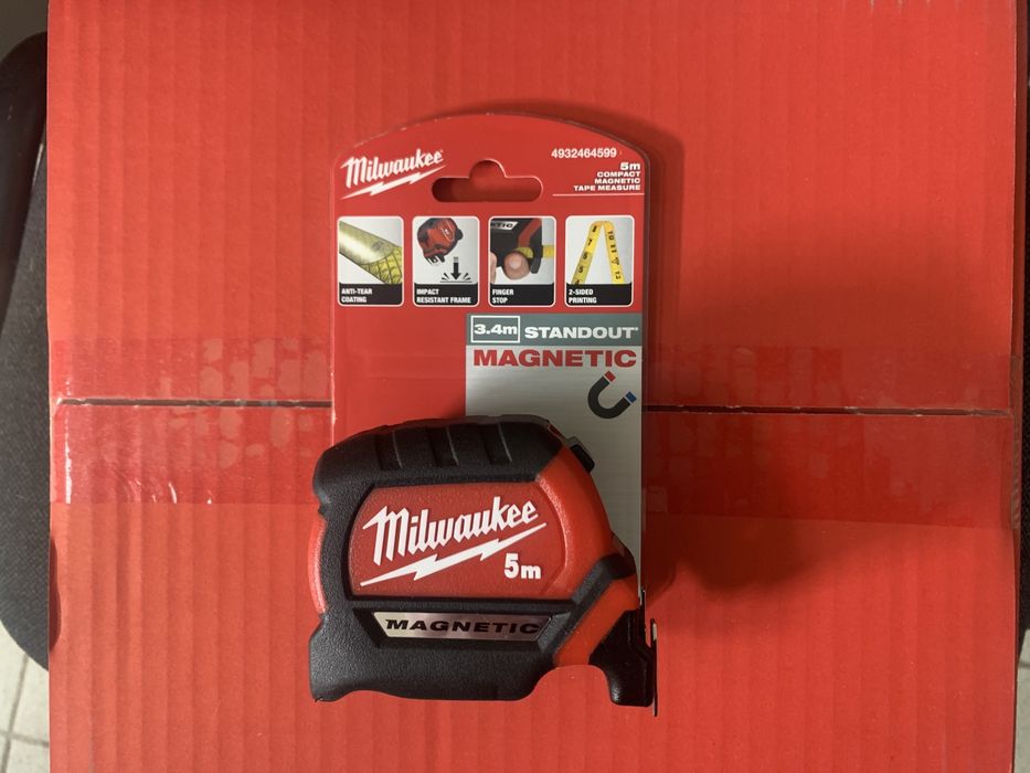Рулетка Milwaukee Magnetic Premium, 5м (4932464599)