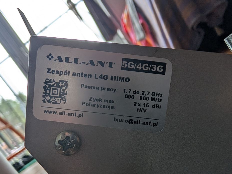 Router ZTE MF286 4G LTE + antena zewnętrzna