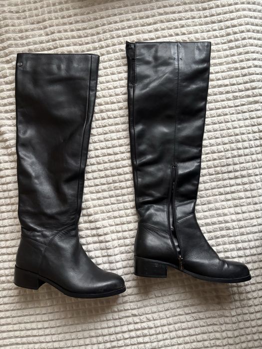 Високі жіночі чоботи/ сапоги натуральна гкіра 38 розмір