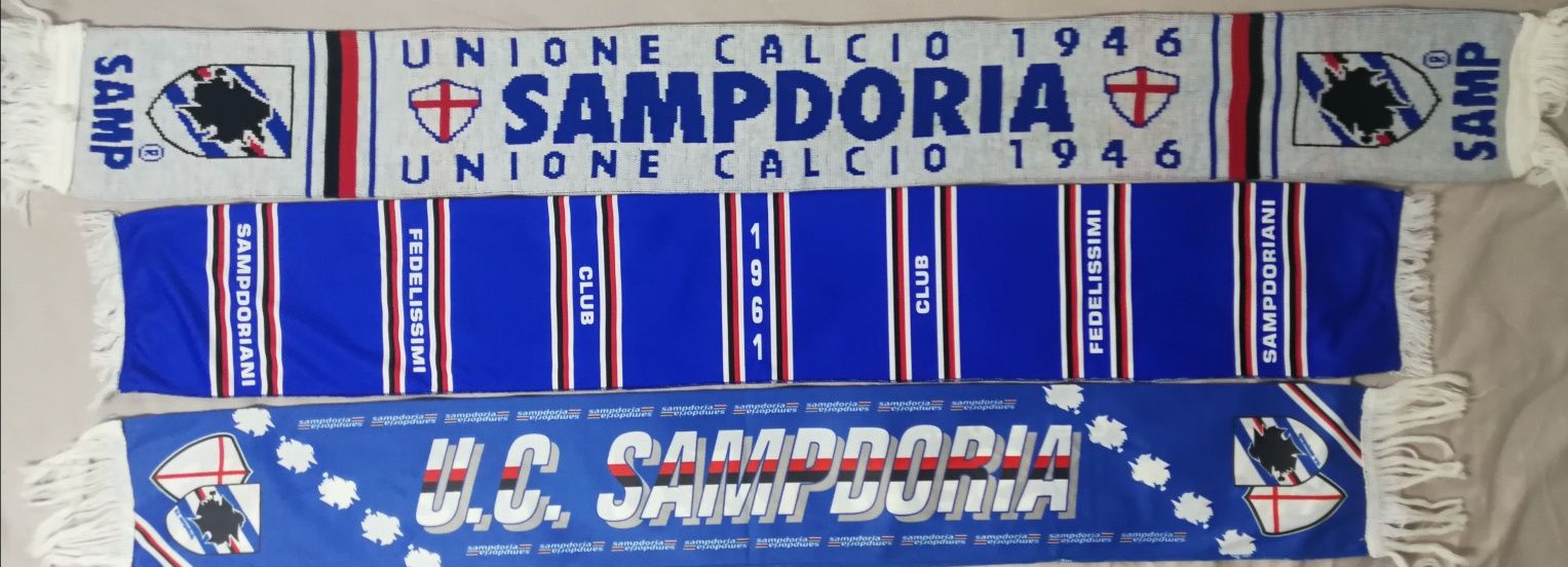 Vendo cachecóis  novos vintage da Sampdoria 15 eur unidade ampdoria