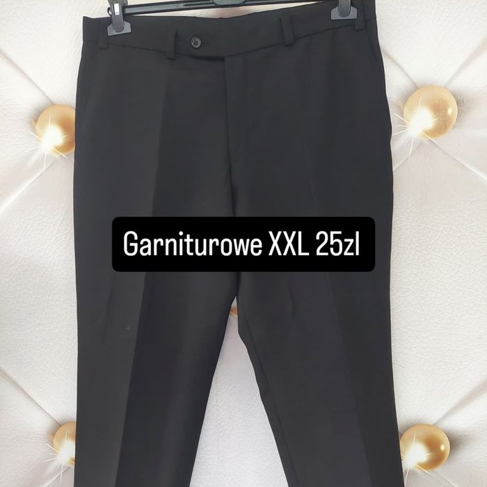 Eleganckie spodnie garniturowe XXL