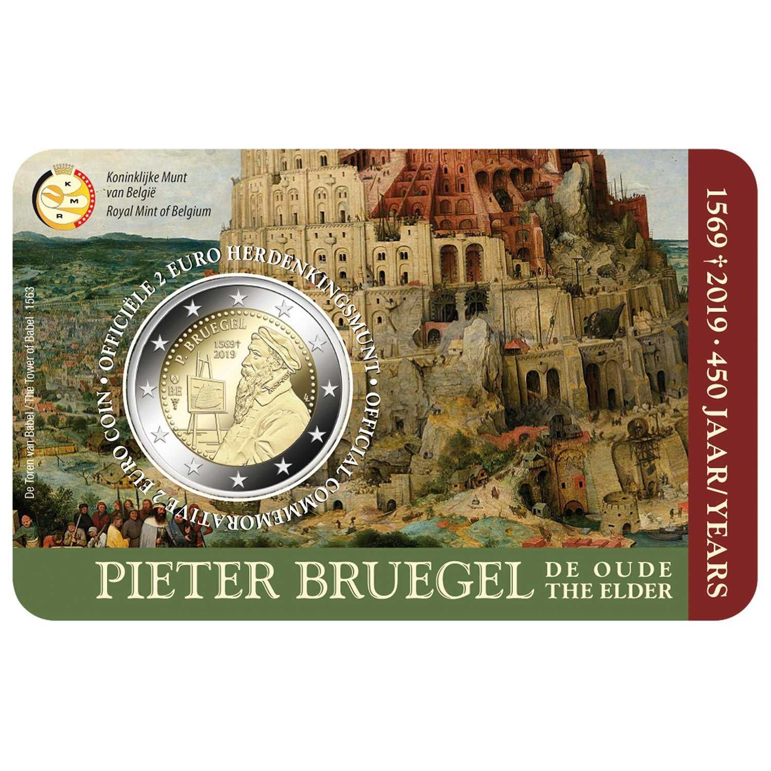 Moedas Comemorativas 2 Euros da Bélgica em Coincards