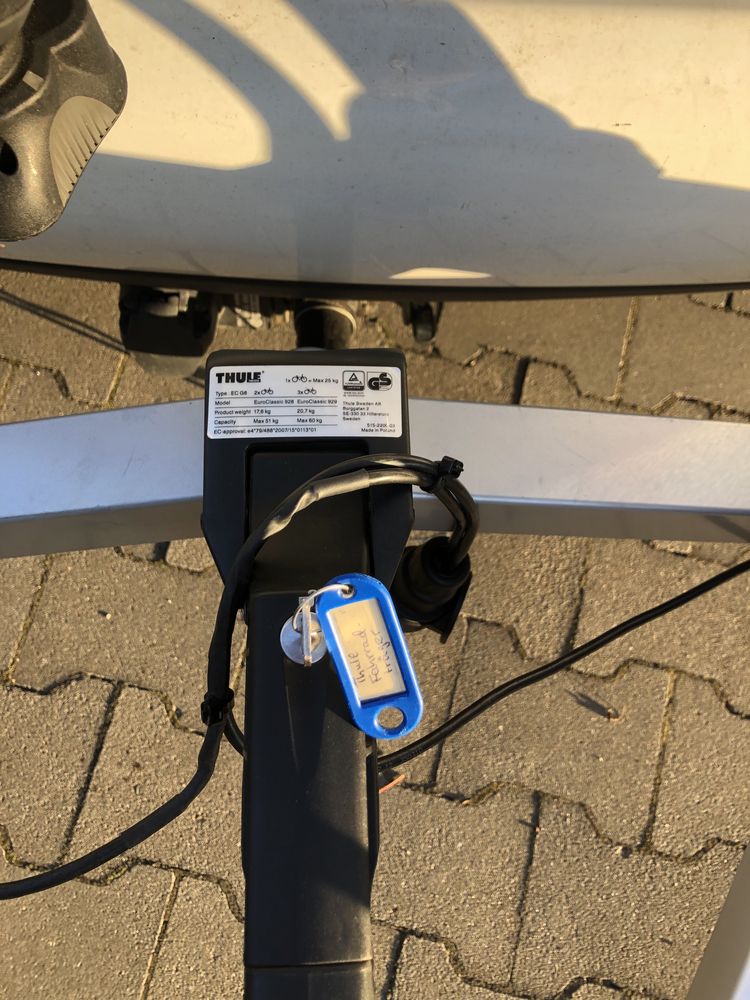 Bagaznik rowerowy Thule EC 929na 3/4 rowery