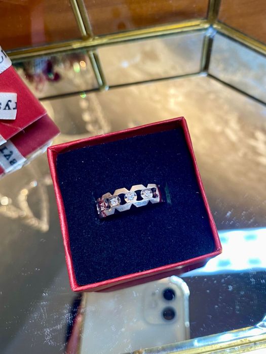 Золотое кольцо с бриллиантами проба 500