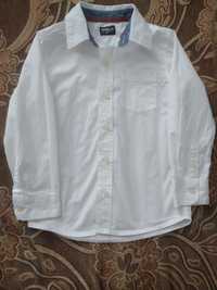 Рубашка хлопковая белая Oshkosh на рост 114 -121 см