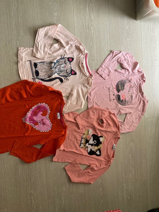 Bluzka koszulka 4 szt. rozm. 128 Topolino smyk