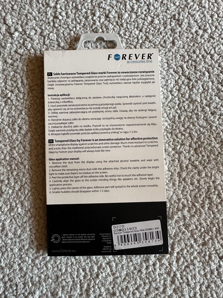 Szkło hartowane tempered glass forever