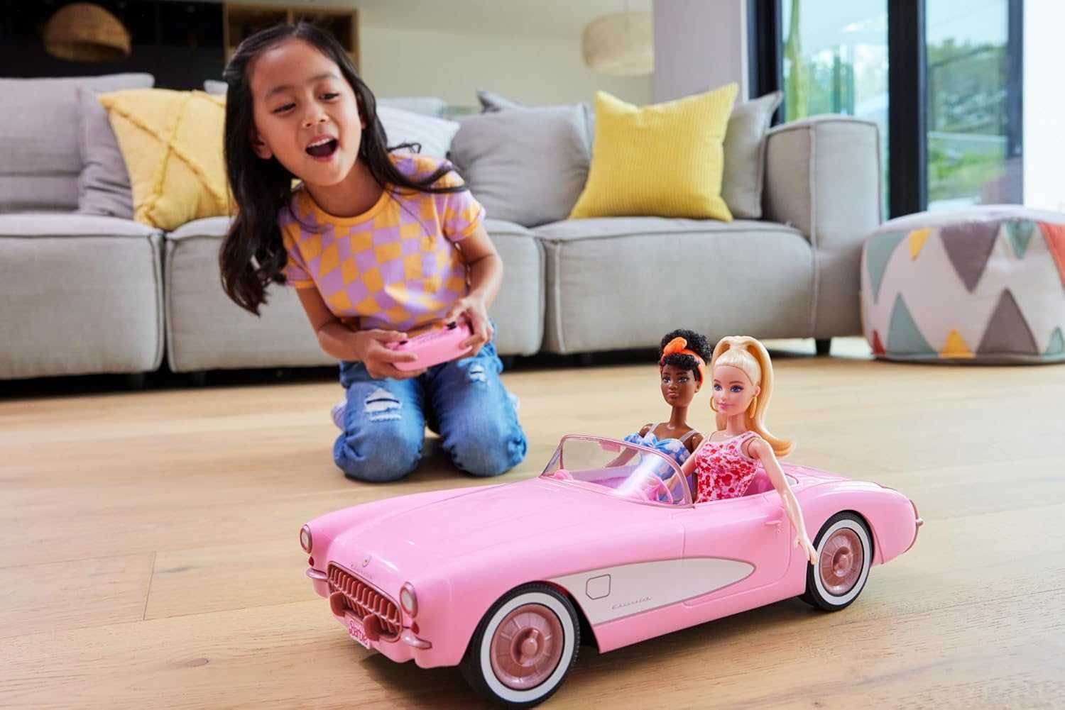 Kabriolet różowy Hot Wheels dla Barbie
