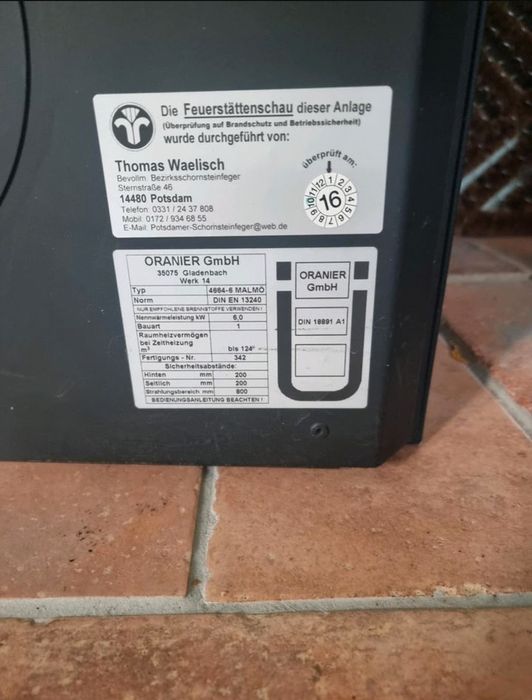 Kominek wolnostojacy 6 kw