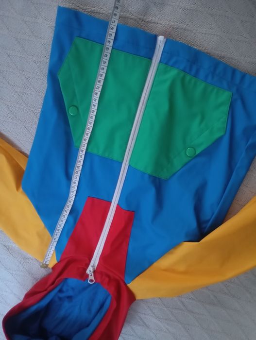 Jaskrawa przeciwdeszczowa kurtka 3-4L dla chłopca i dziewczynki