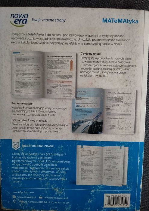 MATeMAtyka 1 - Podręcznik, Liceum/Technikum, Podst. - Nowa Era