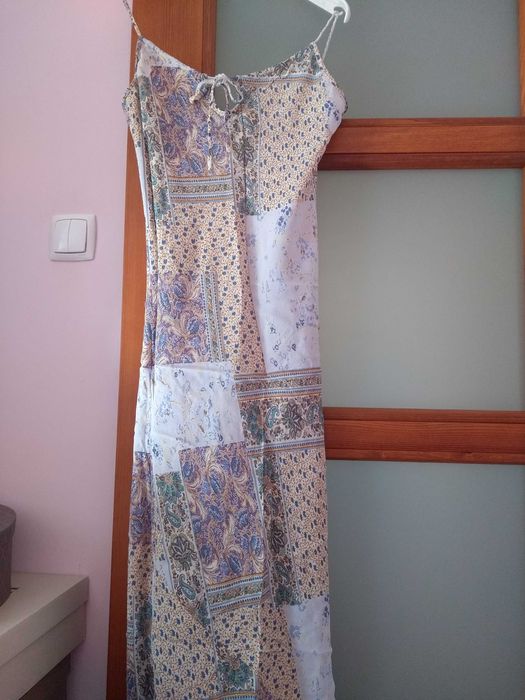 Sukienka na lato - odcienie niebieskiego.