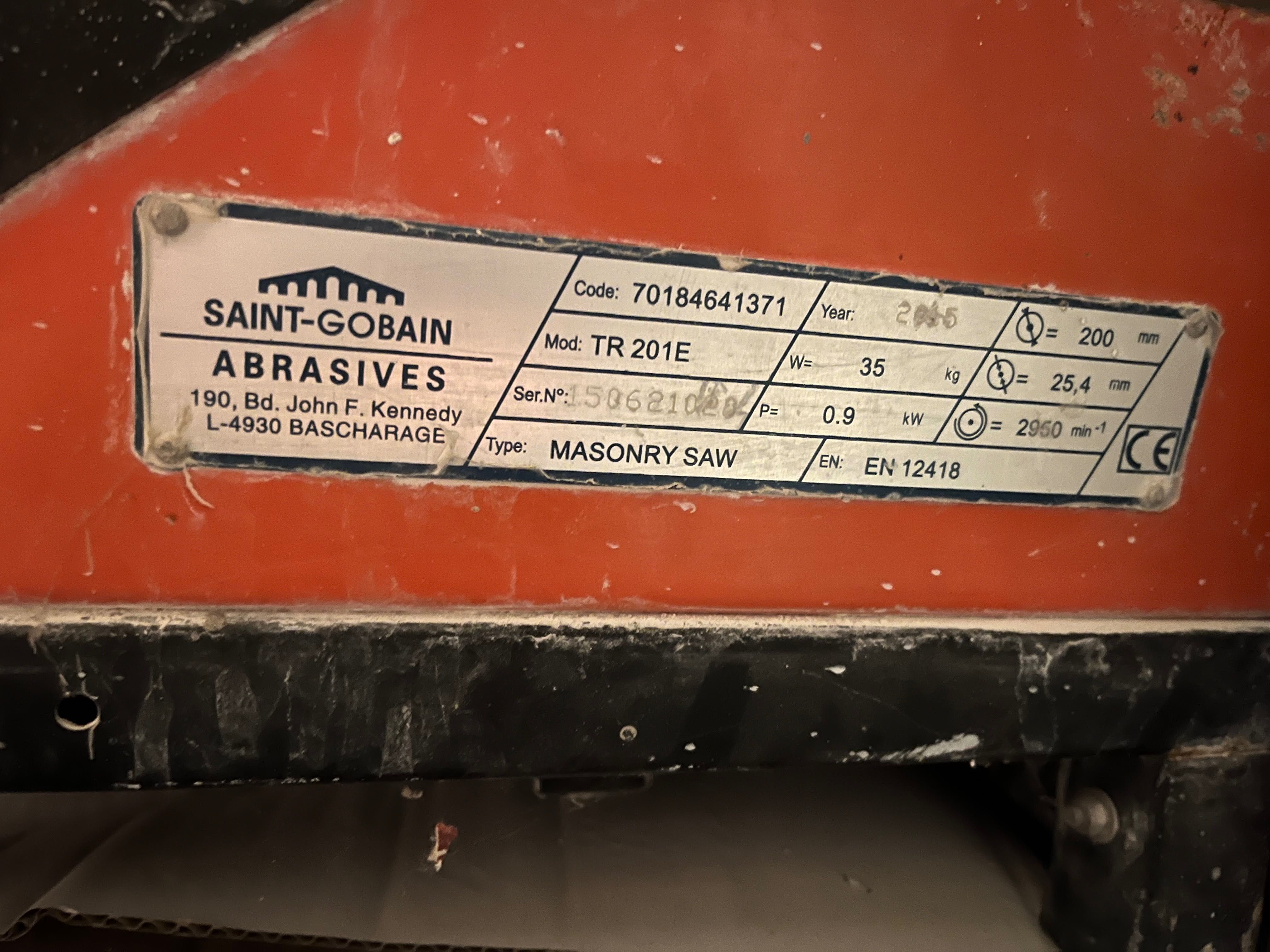Przecinarka do płytek Norton Clipper TR 201 E