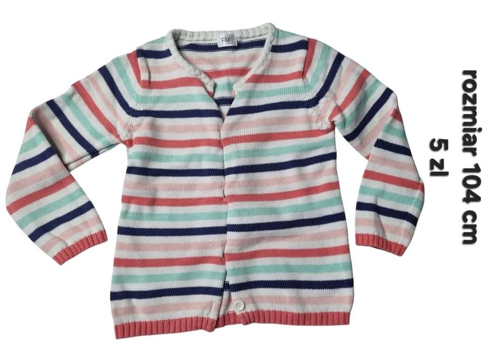 Sweterek kardigan rozmiar 104 cm