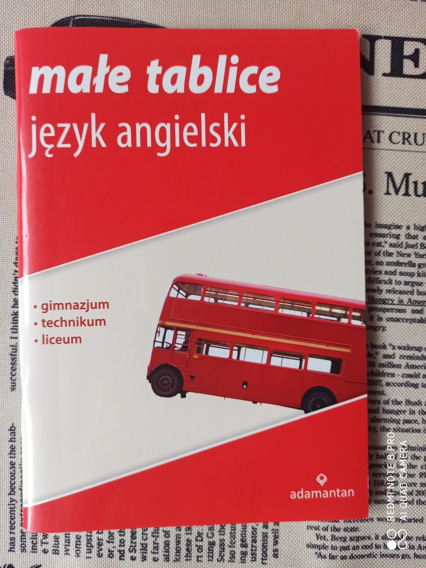 Język angielski małe tablice i ćwiczenia