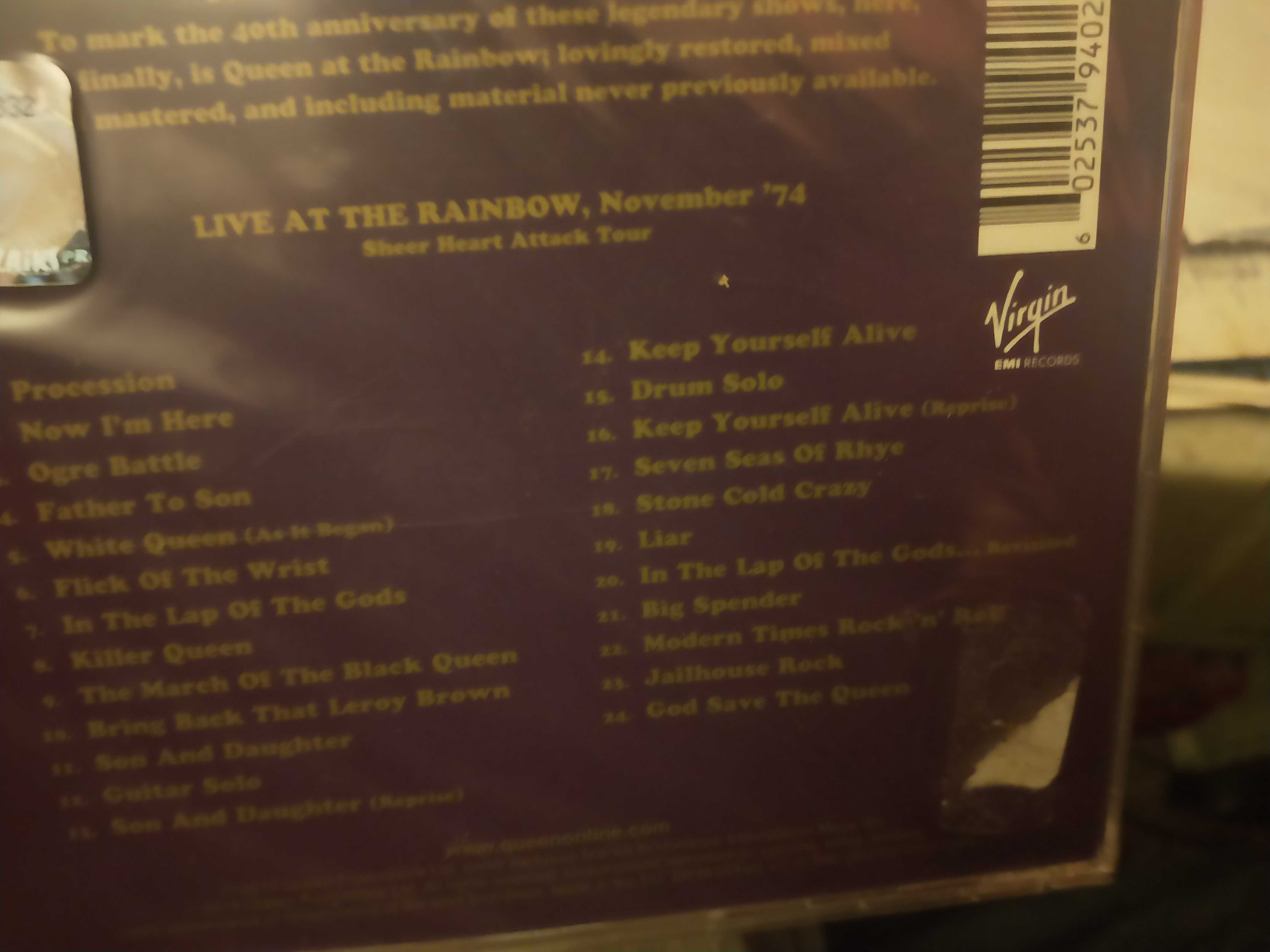 Queen - Live at the Rainbow '74 - CD 2014 r. Nowa w Folii