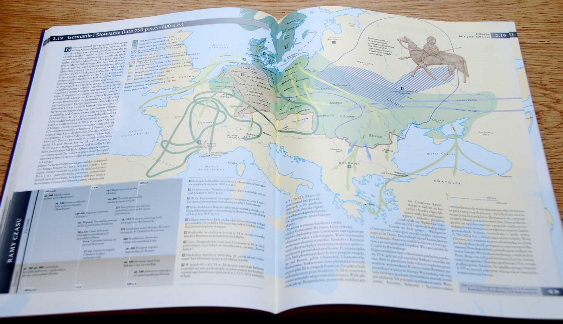 Atlas dziejów świata John Haywood bardzo dobry stan!