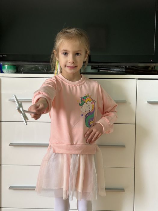 Туніка для дівчинки 2-7 років плаття з єдинорогом платье единорог