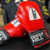 Боксерские перчатки Green Hill knock с печатью ФБУ