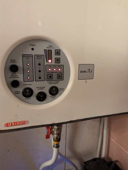 Kocioł C.O. elektryczny elterm EKW As 9kw 230/400v