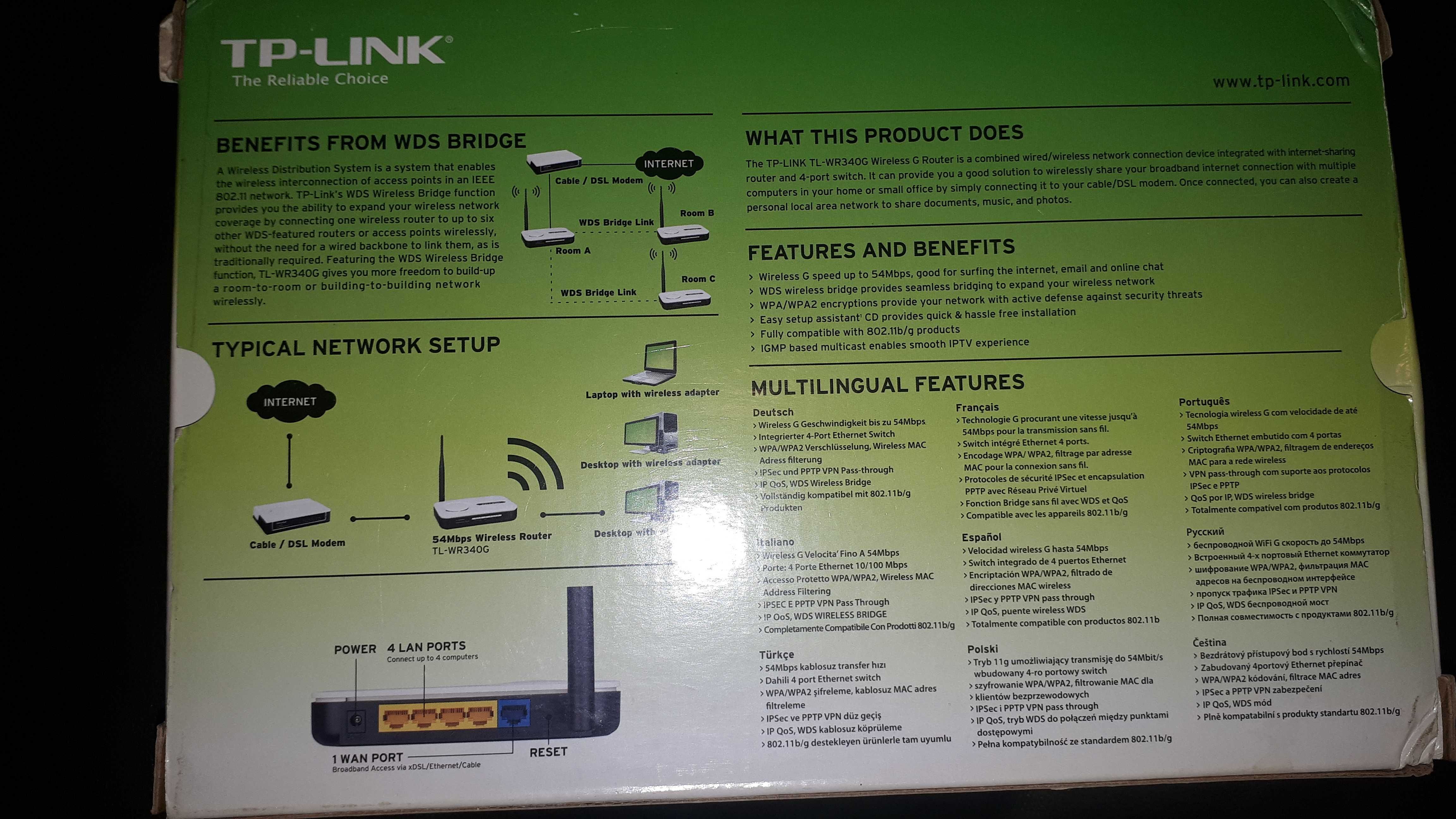 Router TP-LINK TL-WR340G