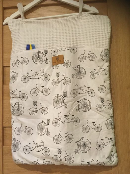 Kołderka w rowery i sowy 60 X 45 cm - MK Beszka