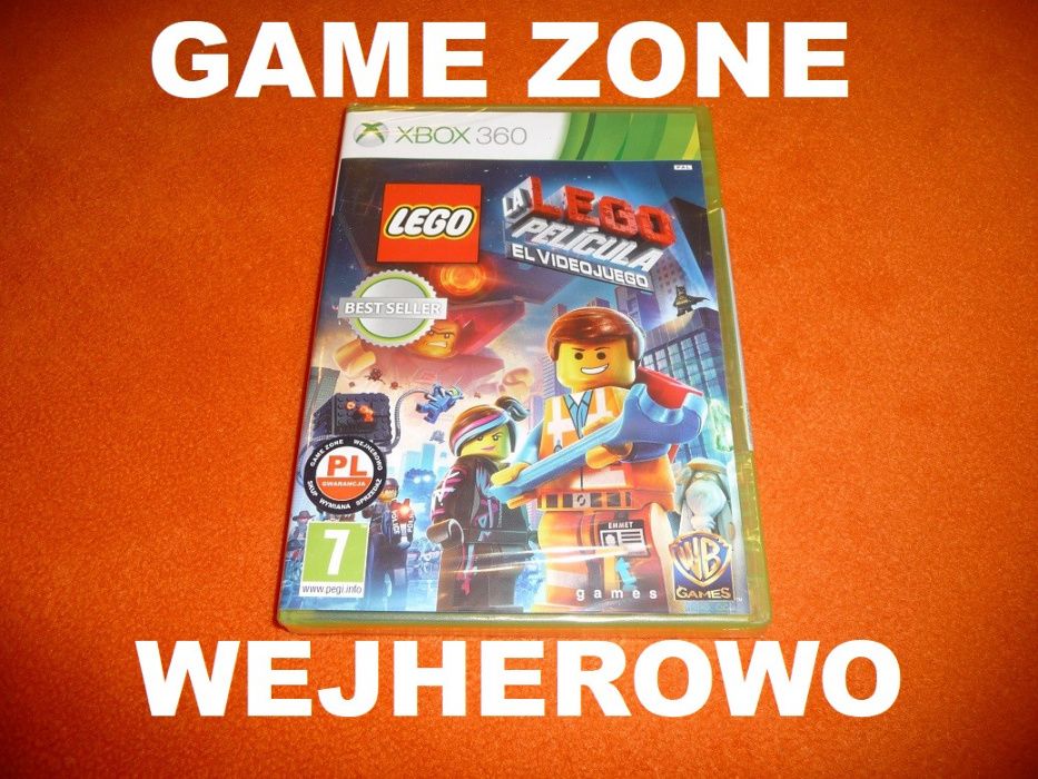 LEGO Movie Przygoda Xbox 360 + Slim + E = PŁYTA PL = Wejherowo / FOLIA