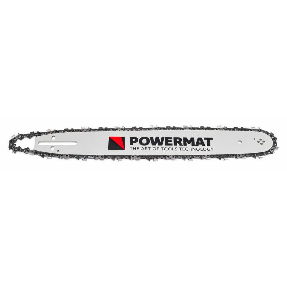 POWERMAT Prowadnica Do Piły Spalinowej 40cm 16' 2 Łańcuchy PM-PR-16C2