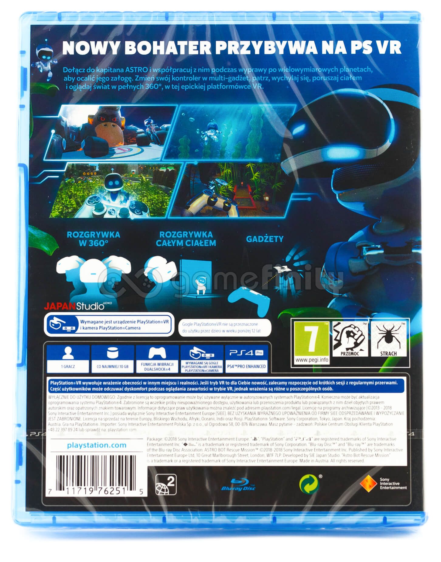 Astro Bot Rescue Mission VR PL (PS4) Gra nowa w folii