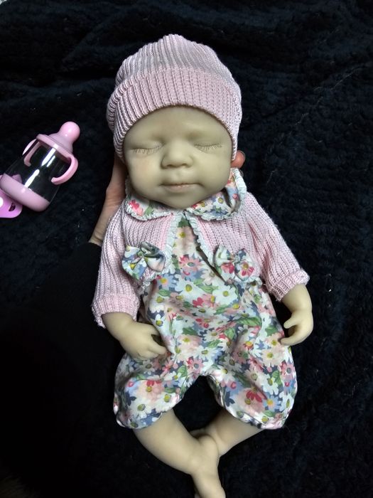 Reborn Pascale, silikonowa lalka,jak prawdziwa, otwiera usta!